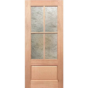 Warm wood and Rice Paper combination for entry