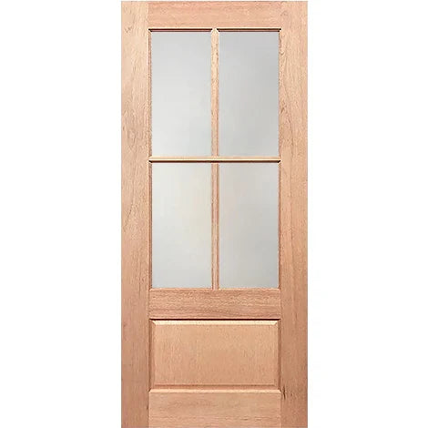 Luxury front door with frosted glass comfort