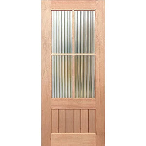 Paddington 4L-VGroove Internal Door - Decorative Glass