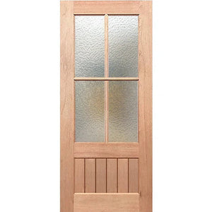 Paddington 4L-VGroove Internal Door - Decorative Glass