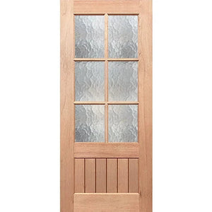 Paddington 6L-VGroove Internal Door - Decorative Glass Options