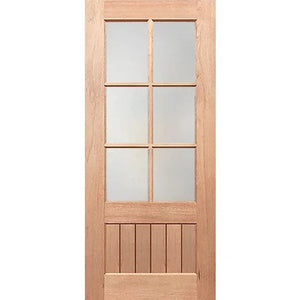 Paddington 6L-VGroove Internal Door - Decorative Glass