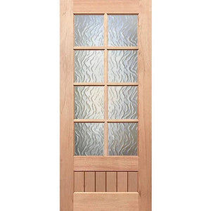 Paddington 8L-VGroove External Door - Decorative Glass