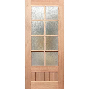 Paddington 8L-VGroove Entrance Door - Decorative Glass