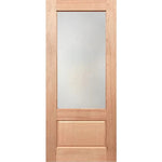 Dual-glass door panel for soft privacy
