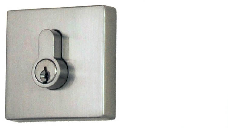 Nidus Lonsdale Square Eurobolt - Double Cylinder Visual Chrome