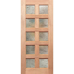 Regal 10G  modern minimalist door with rice grain glass