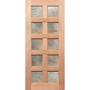 Regal 10G  modern minimalist door with rice grain glass