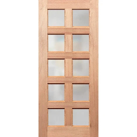 Regal 10G  frosted 10-panel door with simple charm