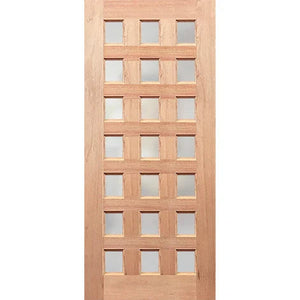 Regal 21G  frosted-glass entry door with 21 panels