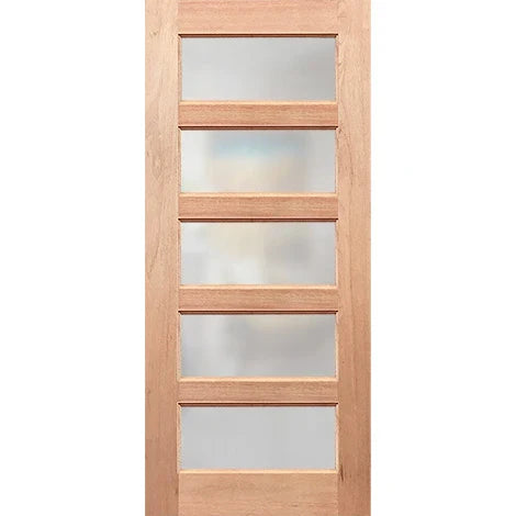Regal 5G  clean lined door with soft privacy glass