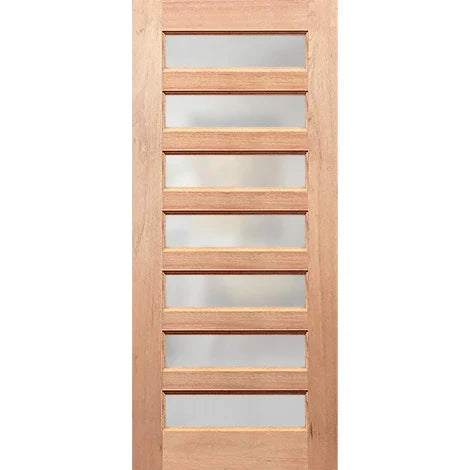 Regal 7G  satin-finish glass framed in timber