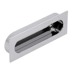 Pair of tweezers with black handles on a white background