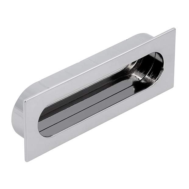 Pair of tweezers with black handles on a white background
