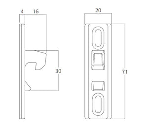 8653 Series Sliding & Security Door Lockset – Complete Hardware Kit