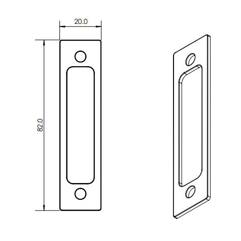 8654 Series – 3 Point & Hinge Security Lockset Components | AMS Doors