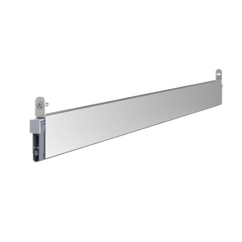 Metal shelf bracket on a transparent background