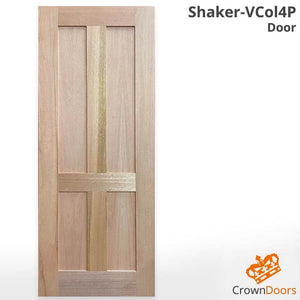 Shaker-VCol4P Solid Engineered Door
