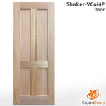 Shaker-VCol4P polished solid engineered wood home entry