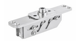 Metal mechanical component on a white background