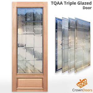 TQAA Triple Glazed Solid Timber Internal Door - Unglazed