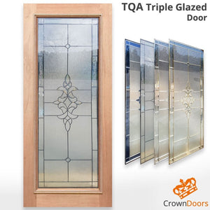 TQA Triple Glazed Solid Timber Internal Door - Unglazed