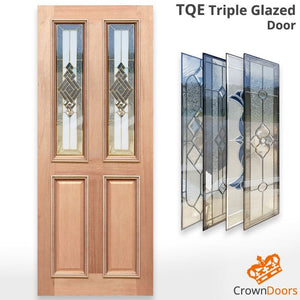 TQE Triple Glazed Solid Timber Internal Door - Unglazed