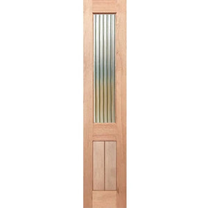 Traditional-VGroove SL Entrance Door - Decorative Glass