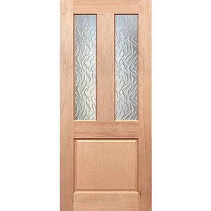 Traditional-1P Entrance Door - Decorative Glass