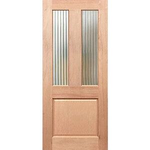 Traditional-1P Entrance Door - Decorative Glass