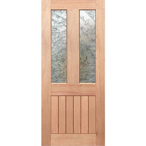 Traditional-VGroove Entrance - Decorative Glass Options