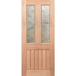 Rice Paper style soft glass in groove wood frame