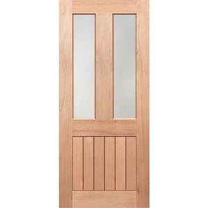 Traditional-VGroove Entrance Door - Spotswood & Translucent Glass