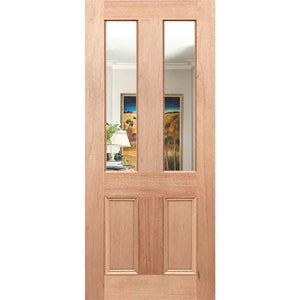 Clean and secure glazing in Edwardian-G door style