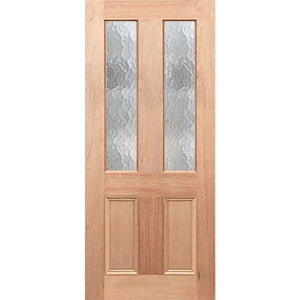 Glass panel with wavy Cathedral texture