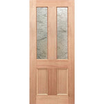 Glass panel with soft Rice Paper texture