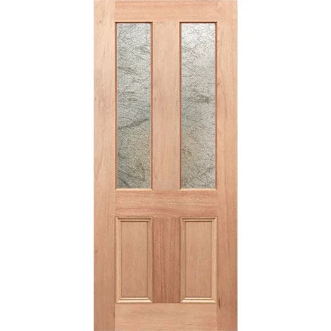 Glass panel with soft Rice Paper texture