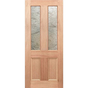Glass panel with soft Rice Paper texture