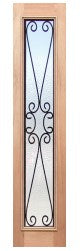 Wrought Iron-1 1L-Vgroove SL Obscure Internal Door