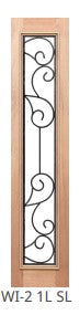 Wrought Iron-2 1L SL Obscure Internal Door