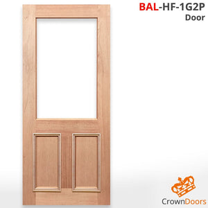 Half French 1G2P Internal Door - Unglazed