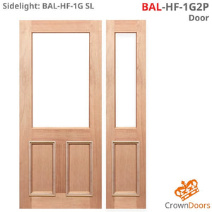 BAL-HF-1G2P Solid Timber Door SL Entrance
