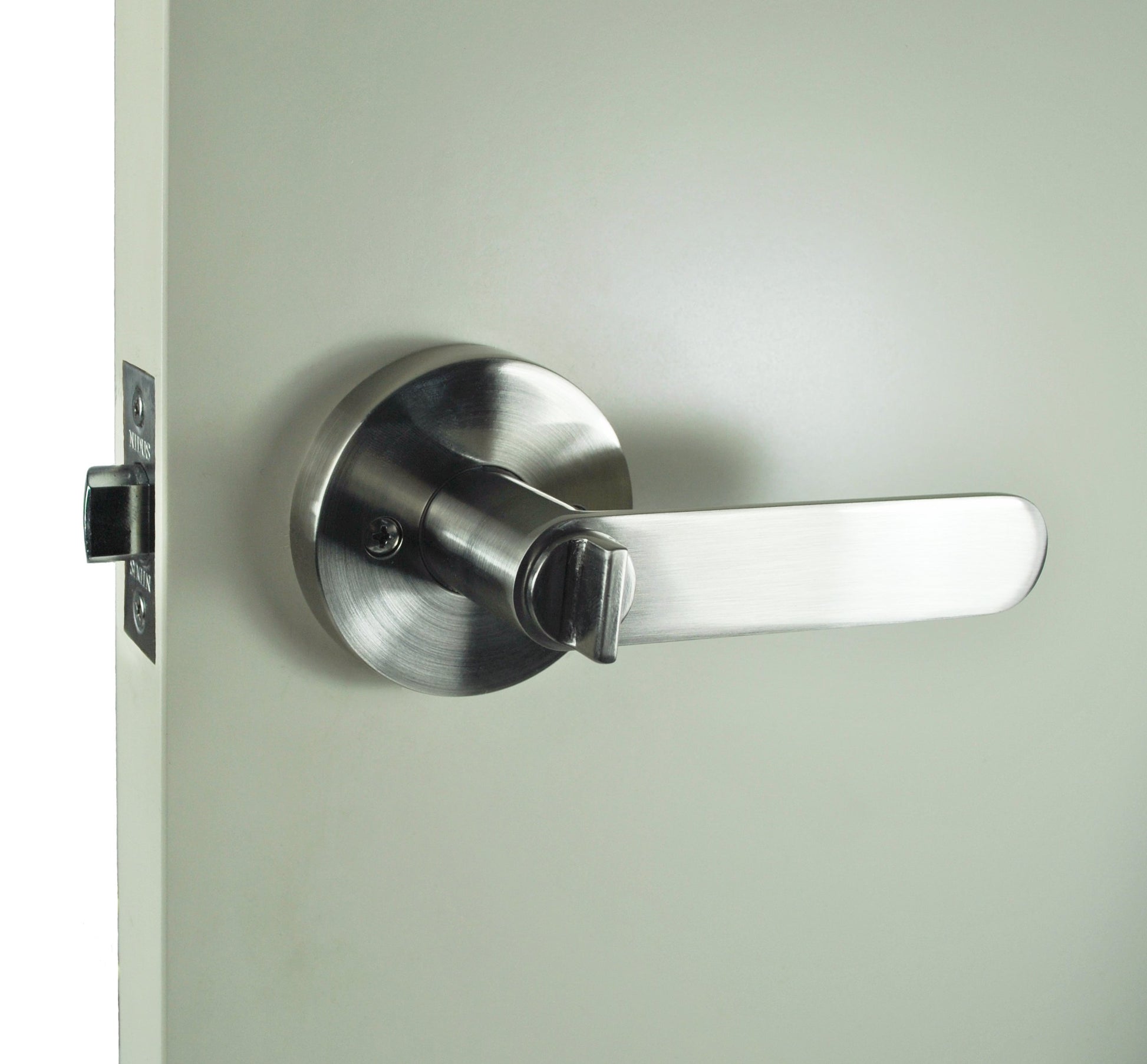 Nidus Spring Key in Lever Entrance Set  Visual Brushed Nickel