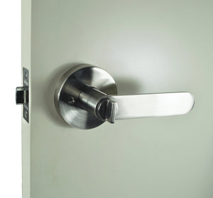 Nidus Spring Key in Lever Entrance Set  Visual Brushed Nickel