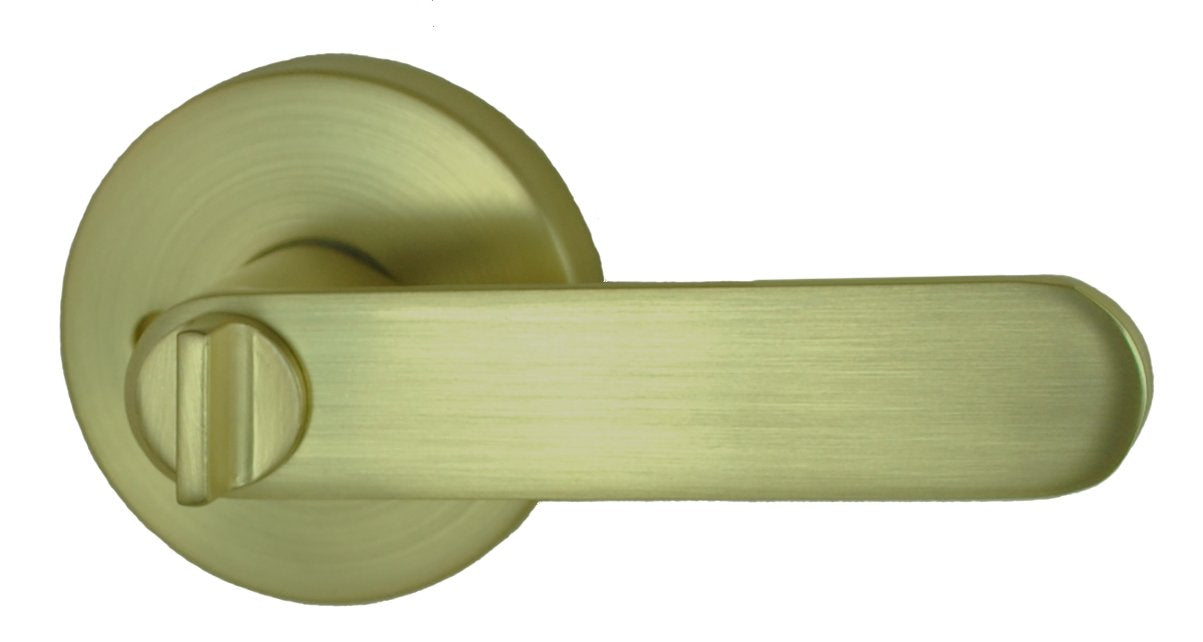 Nidus Spring Lever Privacy Set  Visual Satin Brass