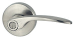 Nidus Collins Lever Privacy Set  Visual Brushed Nickel