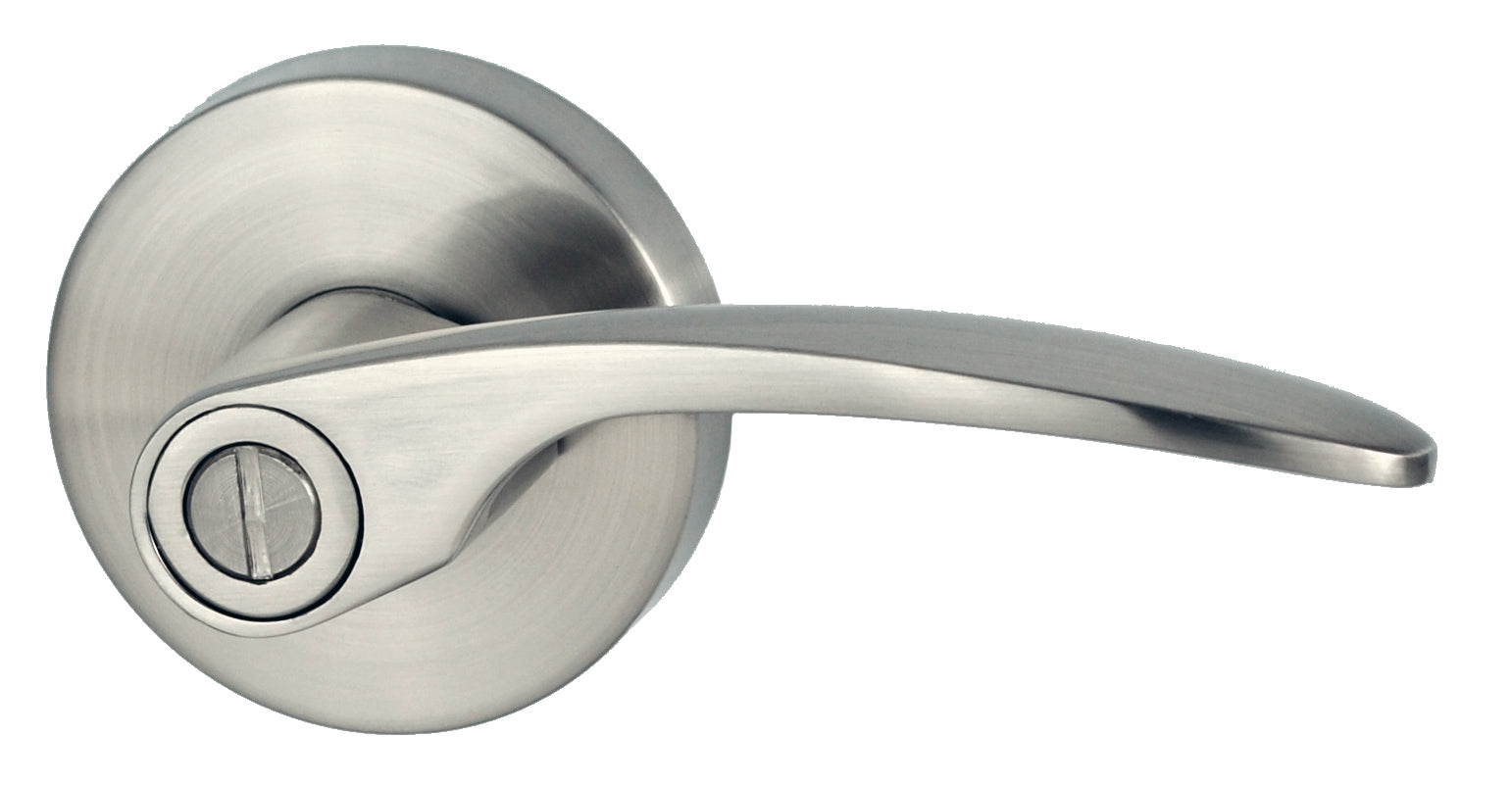 Nidus Collins Lever Privacy Set  Visual Brushed Nickel