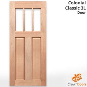 Colonial Classic-3L External Door - Unglazed