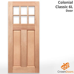 Colonial Classic 6L External Door - Unglazed