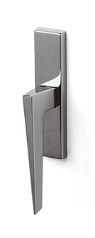 Modern door handle on a white background